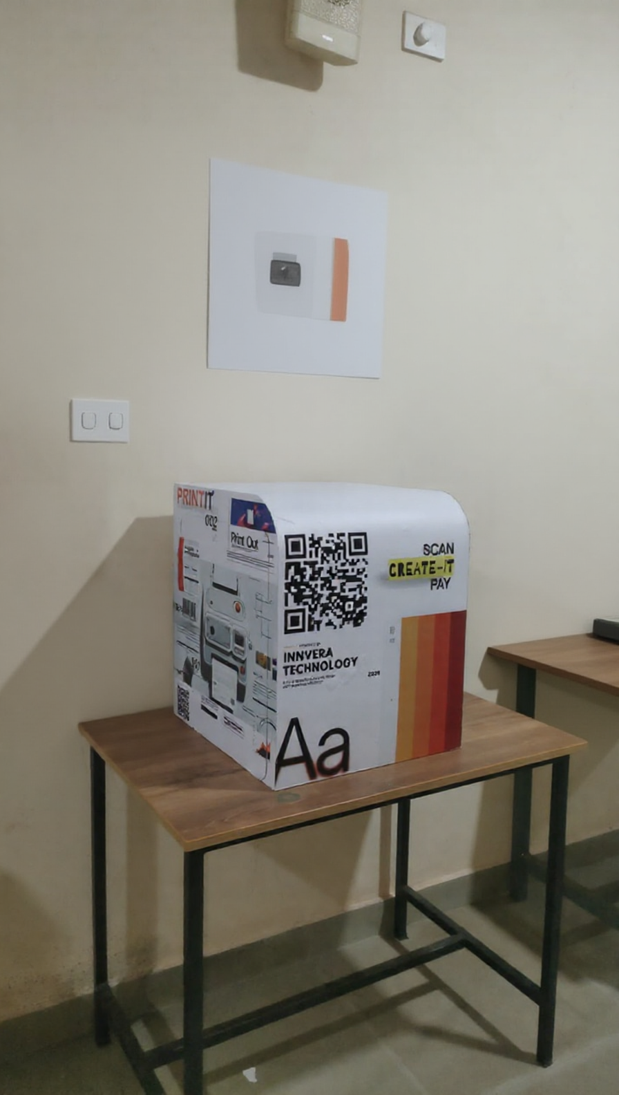 A PrintVendo kiosk installed and running on campus